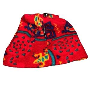 Vintage 1990’s  Screamer Beanie Hat Fringe Bell Fleece Winter Ski Snowboard USA